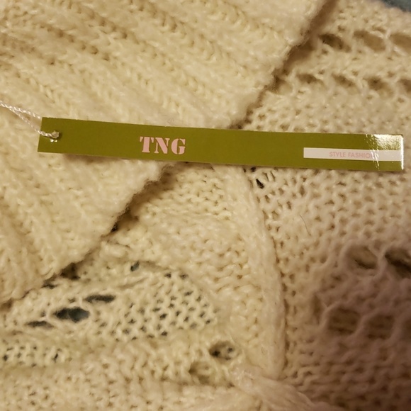 TNG Knit Super Soft Long Sweater with Ties NWT - Picture 4 of 7